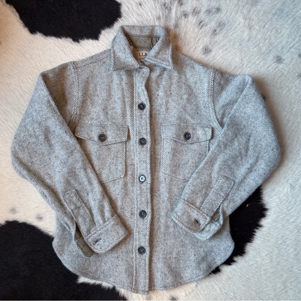 L.L. Bean Wool Button Down Shirt